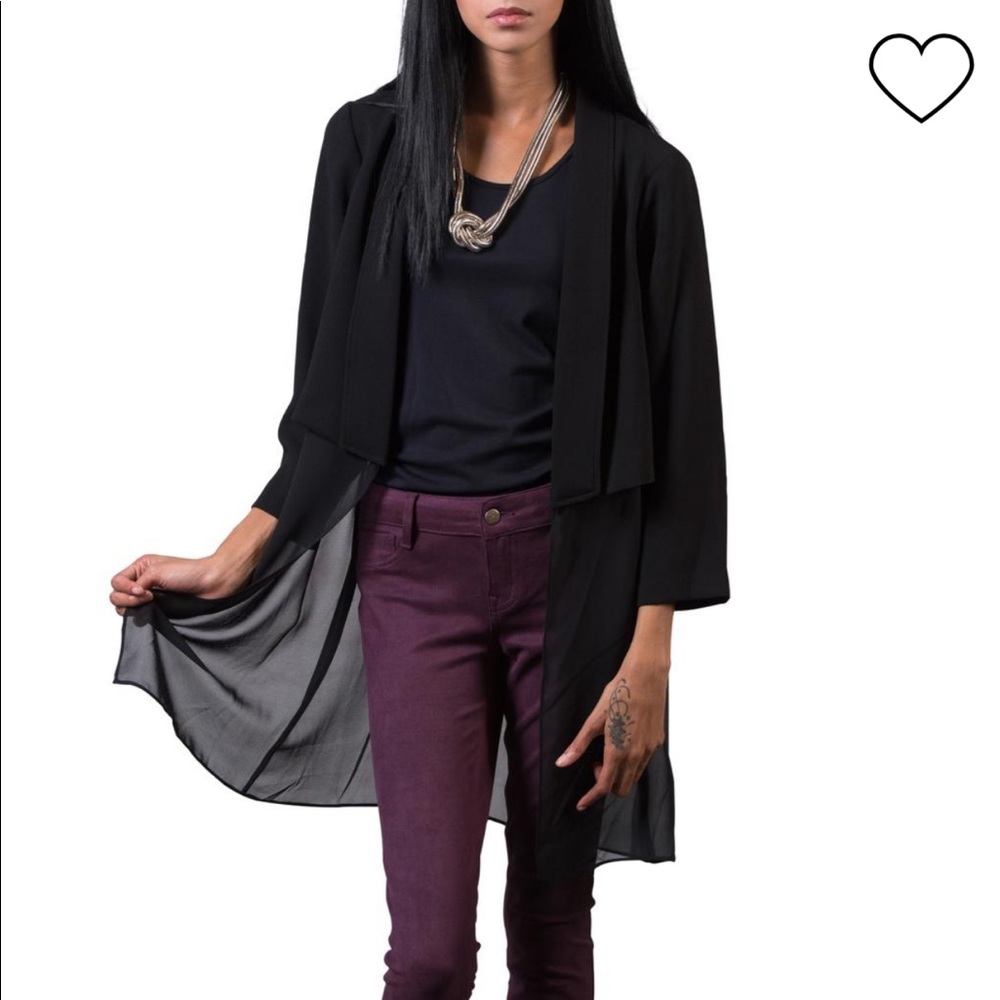 BCBG Generation HALF SHEER BLAZER